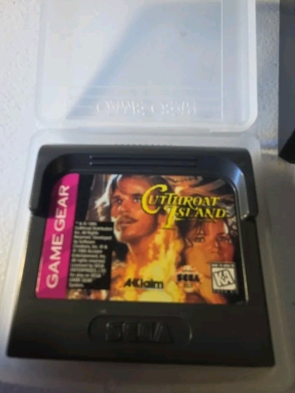 Game Gear Cutthroat Island Video Game Cartridge - Black/Pink